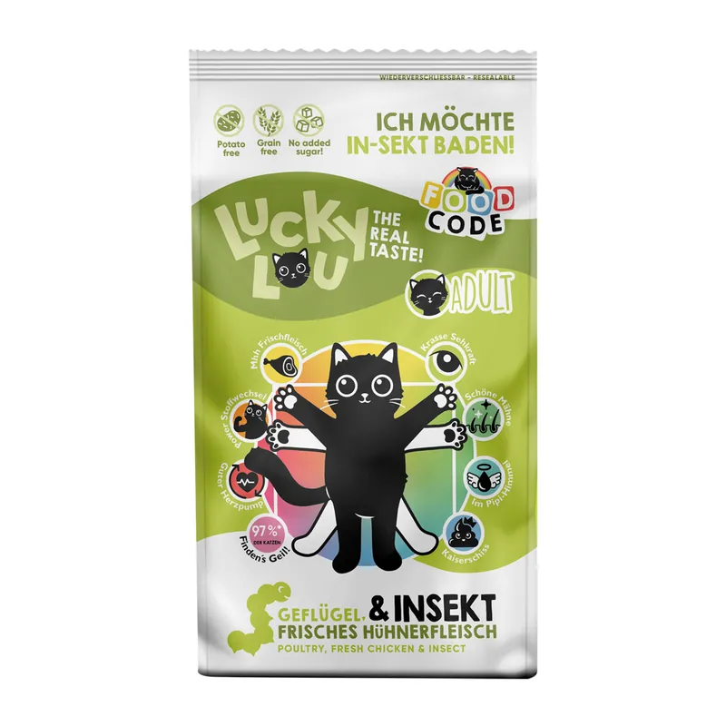 Preisknaller Lucky Lou Adult Geflügel & Insekten 340 g
